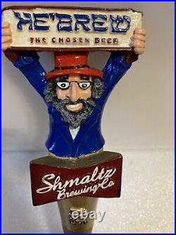 SCHMALTZ BREWING COMPANY HE'BREW THE CHOSEN BEER draft beer tap handle. NEW YORK