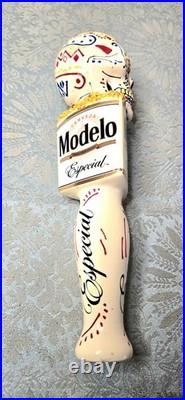 SET OF 3 Rare Modelo Especial Sugar Skull Beer Draft Tap Handle 10 1/4