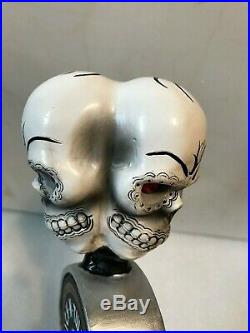 SICK AND TWISTED TRIPLE THREAT SKULLS beer tap handle Hill City, South Dakota
