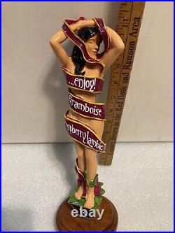 SIX RIVERS BREWING LAMBIC SEXY BRUNETTE draft beer tap handle. CALIFORNIA SIX RIVERS BREWING LAMBIC SEXY BRUNETTE draft beer tap handle. CALIFORNIA