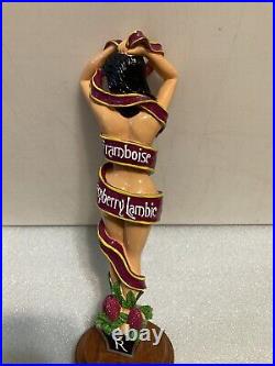 SIX RIVERS BREWING LAMBIC SEXY BRUNETTE draft beer tap handle. CALIFORNIA
