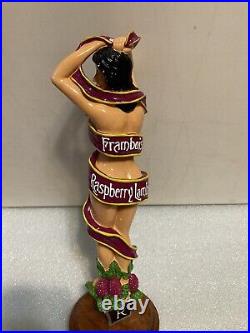 SIX RIVERS BREWING LAMBIC SEXY BRUNETTE draft beer tap handle. CALIFORNIA