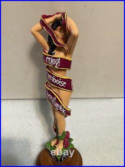 SIX RIVERS BREWING LAMBIC SEXY BRUNETTE draft beer tap handle. CALIFORNIA