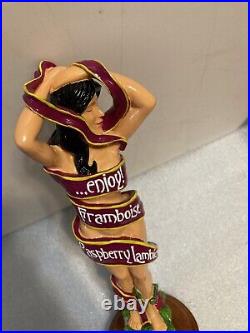 SIX RIVERS BREWING LAMBIC SEXY BRUNETTE draft beer tap handle. CALIFORNIA