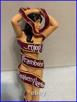 SIX RIVERS BREWING LAMBIC SEXY BRUNETTE draft beer tap handle. CALIFORNIA