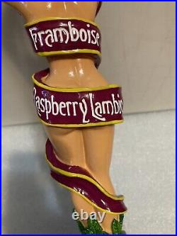 SIX RIVERS BREWING LAMBIC SEXY BRUNETTE draft beer tap handle. CALIFORNIA