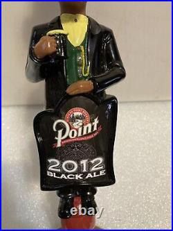 STEVENS POINT 2012 BLACK ALE CONEHEAD draft beer tap handle. WISCONSIN