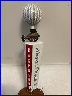 SUGAR CREEK FISH IN A HOT AIR BALLOON draft beer tap handle. NORTH CAROLINA