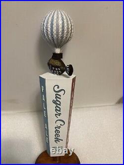 SUGAR CREEK FISH IN A HOT AIR BALLOON draft beer tap handle. NORTH CAROLINA