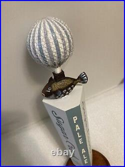 SUGAR CREEK FISH IN A HOT AIR BALLOON draft beer tap handle. NORTH CAROLINA