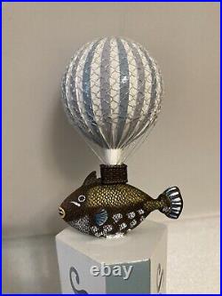 SUGAR CREEK FISH IN A HOT AIR BALLOON draft beer tap handle. NORTH CAROLINA