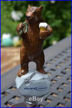 Super Rare/scarce Budlight Bear Figural Draft Beer Tap Handle-one Amazing Tap
