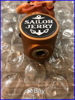Sailor Jerry Spiced Rum Rare Hula Girl beer tap handle brand new 4 tall