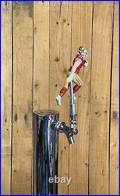 San Francisco 49ers Beer Tap Handle Christian McCaffrey NFL Football Red Jersey San Francisco 49ers Beer Tap Handle Christian McCaffrey NFL Football Red Jersey