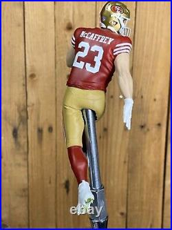 San Francisco 49ers Beer Tap Handle Christian McCaffrey NFL Football Red Jersey San Francisco 49ers Beer Tap Handle Christian McCaffrey NFL Football Red Jersey
