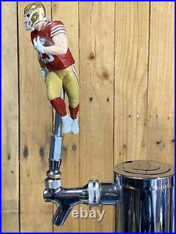 San Francisco 49ers Beer Tap Handle Christian McCaffrey NFL Football Red Jersey San Francisco 49ers Beer Tap Handle Christian McCaffrey NFL Football Red Jersey