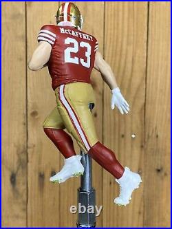 San Francisco 49ers Beer Tap Handle Christian McCaffrey NFL Football Red Jersey San Francisco 49ers Beer Tap Handle Christian McCaffrey NFL Football Red Jersey