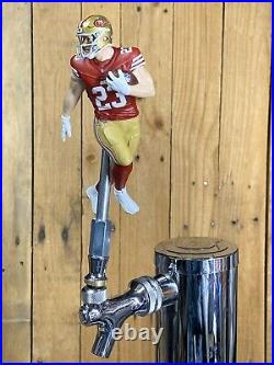 San Francisco 49ers Beer Tap Handle Christian McCaffrey NFL Football Red Jersey San Francisco 49ers Beer Tap Handle Christian McCaffrey NFL Football Red Jersey