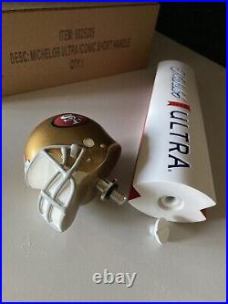 San Francisco 49ers Football Michelob Ultra Short Beer Tap Handle