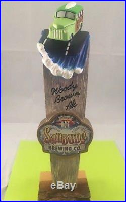 Sandude Brewing Woody Brown Ale Beer Tap Handle Rare Figural Beer Tap Handle