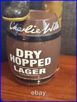 Scarce Charlie Wellsdry Hopped Lagerinked Brewmaster Beer Tap Handle England