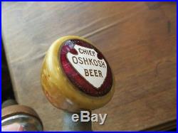 Scarce Chief Oshkosh beer brewery bakelite tap ball tap, tap knob, tap handle