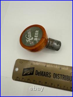 Scarce HAAS Beer TAP Ball Knob HAAS BREWING HOUGHTON MI, UPPER PENINSULA