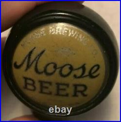Scarce Moose Beer Ball Tap Knob Handle Moose Brewing Co. Roscoe, PA