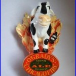 Scarce O'Grady's Chicago Fire Irish Amber Flaming Cow 12.5 Beer Keg Tap Handle