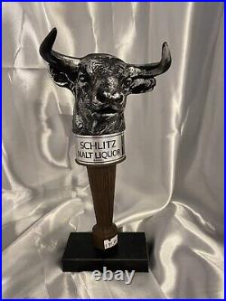 Schlitz Beer Malt Liquor Bull Head Beer Tap Handle EXCELLENT CONDITION RARE Schlitz Beer Malt Liquor Bull Head Beer Tap Handle EXCELLENT CONDITION RARE