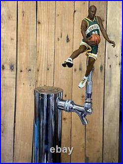 Seattle Supersonics Beer Keg TAP HANDLE NBA Basketball Gary Payton Sonics