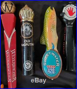 Set of 24 Bar Beer Tap Handles and Couplers