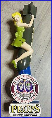 Sexy Pin Up Bomber Girl Blonde Figural Craft Beer Tap Handle Props Craft Brewery