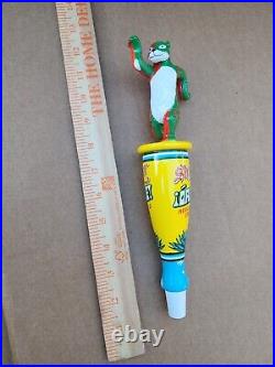 Shiner Orale Mexican Style Cerveza Beer Tap Handle Red Green Cheetah Rare NIB