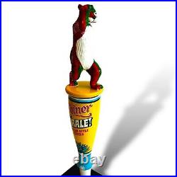 Shiner Orale Mexican Style Cerveza Beer Tap Handle Red Green Cheetah Rare NIB