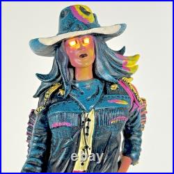 Shiner Texhex IPA Bruja's Brew Witch Figural cow girl LED eyes beer tap handle