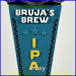 Shiner Texhex IPA Bruja's Brew Witch Figural cow girl LED eyes beer tap handle