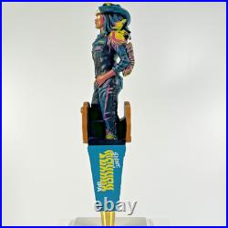 Shiner Texhex IPA Bruja's Brew Witch Figural cow girl LED eyes beer tap handle