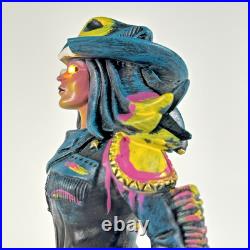 Shiner Texhex IPA Bruja's Brew Witch Figural cow girl LED eyes beer tap handle