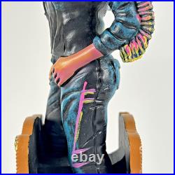 Shiner Texhex IPA Bruja's Brew Witch Figural cow girl LED eyes beer tap handle