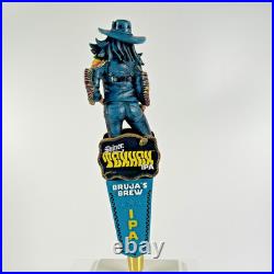 Shiner Texhex IPA Bruja's Brew Witch Figural cow girl LED eyes beer tap handle