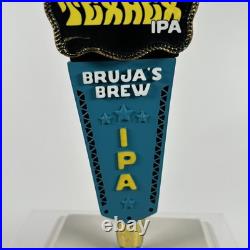 Shiner Texhex IPA Bruja's Brew Witch Figural cow girl LED eyes beer tap handle