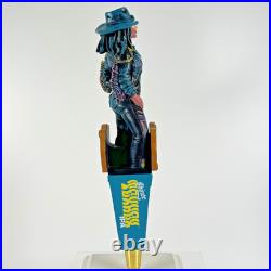 Shiner Texhex IPA Bruja's Brew Witch Figural cow girl LED eyes beer tap handle