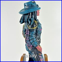 Shiner Texhex IPA Bruja's Brew Witch Figural cow girl LED eyes beer tap handle