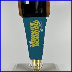 Shiner Texhex IPA Bruja's Brew Witch Figural cow girl LED eyes beer tap handle