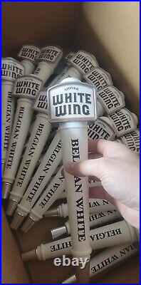 Shiner White Wing Belgian White Beer Tap Handle Wood Man Cave Bar Decor