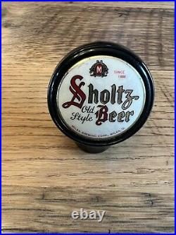 Sholtz Old Style Beer Tap Handle Milan Brewery Milan, Ohio Bastain Bro. NY made
