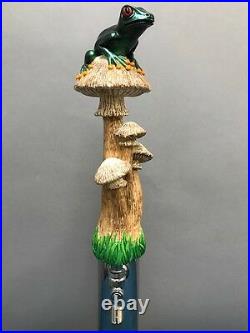 Shrooms (frog Sitting On Mushrooms) Bar Beer Tap Handle Direct From Ron Lee