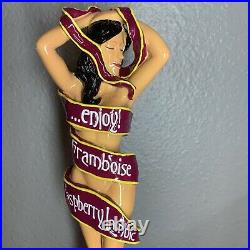 Six River Brunette Raspberry Lambic Beer Tap Handle Brand NEW In Box Rare 12