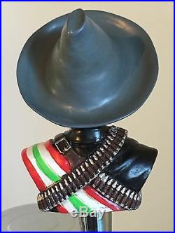 Skull Bandito Zapata figural beer tap handle for kegerator! Mexican Zombie